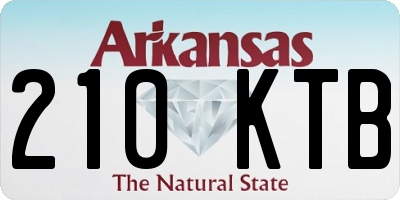 AR license plate 210KTB