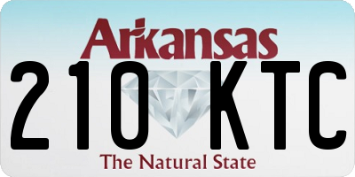 AR license plate 210KTC