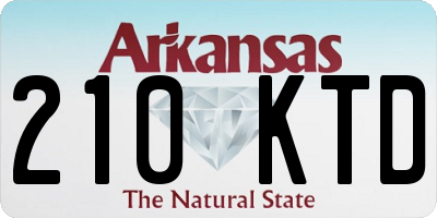 AR license plate 210KTD