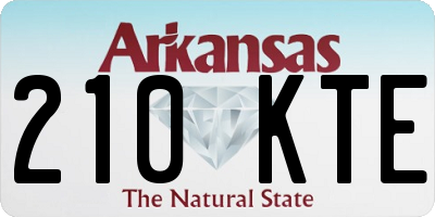 AR license plate 210KTE