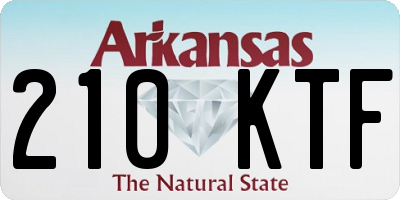 AR license plate 210KTF