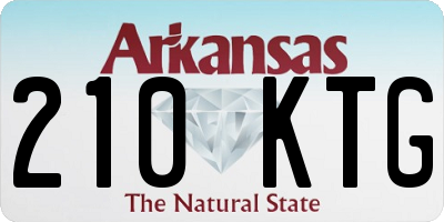AR license plate 210KTG