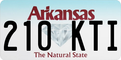 AR license plate 210KTI