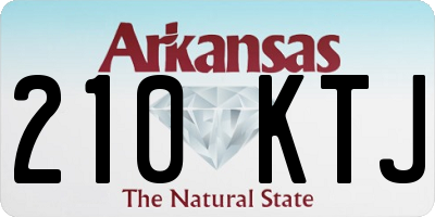 AR license plate 210KTJ