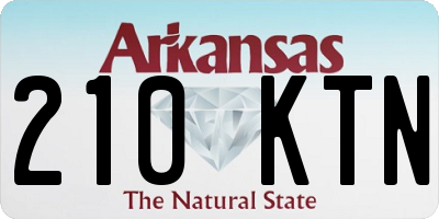 AR license plate 210KTN