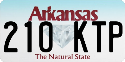 AR license plate 210KTP