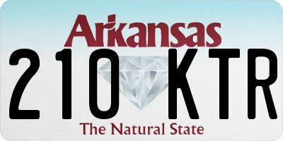 AR license plate 210KTR