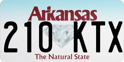 AR license plate 210KTX