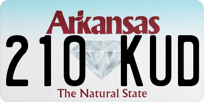 AR license plate 210KUD