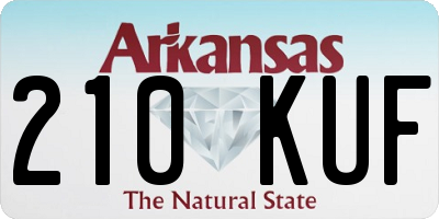 AR license plate 210KUF