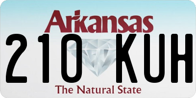 AR license plate 210KUH