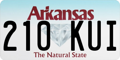 AR license plate 210KUI