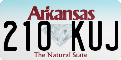 AR license plate 210KUJ