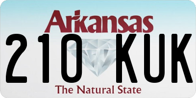 AR license plate 210KUK