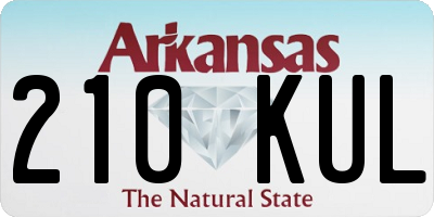 AR license plate 210KUL