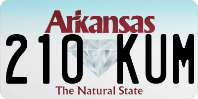 AR license plate 210KUM