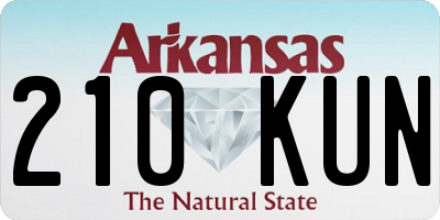 AR license plate 210KUN