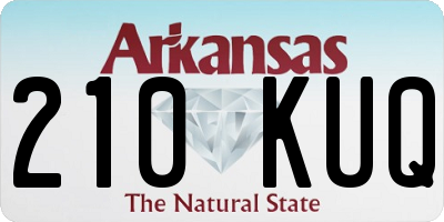 AR license plate 210KUQ