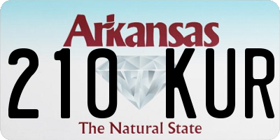 AR license plate 210KUR