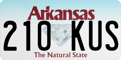 AR license plate 210KUS