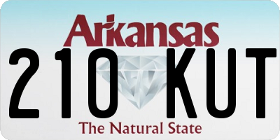 AR license plate 210KUT