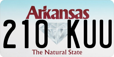 AR license plate 210KUU