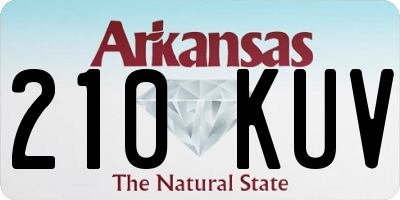 AR license plate 210KUV