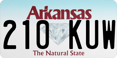 AR license plate 210KUW