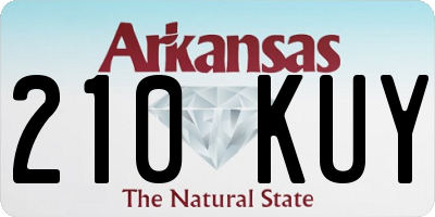 AR license plate 210KUY