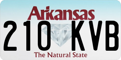 AR license plate 210KVB