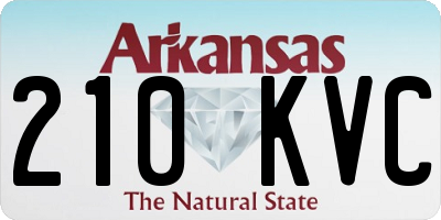 AR license plate 210KVC
