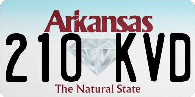 AR license plate 210KVD