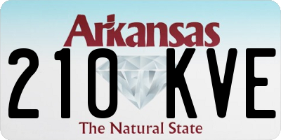 AR license plate 210KVE