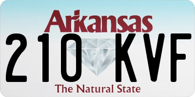 AR license plate 210KVF