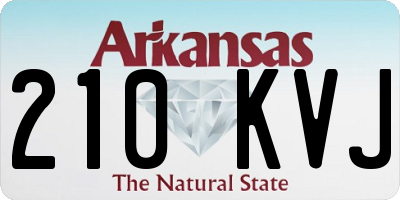 AR license plate 210KVJ