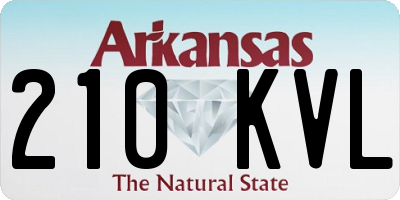 AR license plate 210KVL