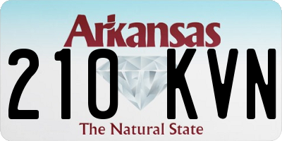AR license plate 210KVN