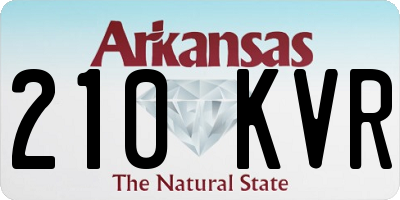 AR license plate 210KVR