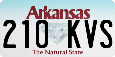 AR license plate 210KVS