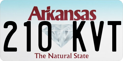 AR license plate 210KVT