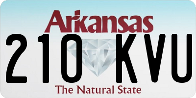 AR license plate 210KVU