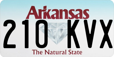 AR license plate 210KVX