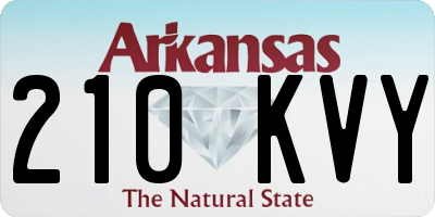AR license plate 210KVY