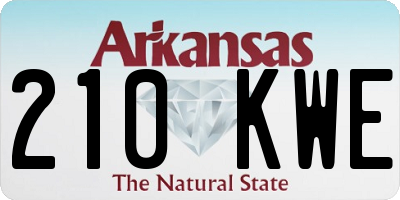 AR license plate 210KWE
