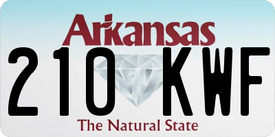 AR license plate 210KWF