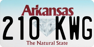 AR license plate 210KWG