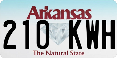 AR license plate 210KWH