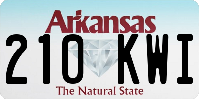 AR license plate 210KWI