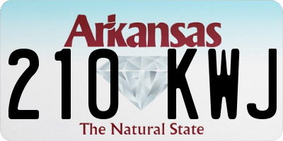 AR license plate 210KWJ