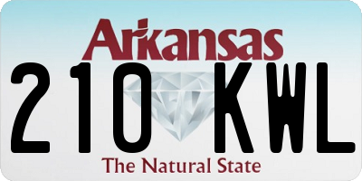 AR license plate 210KWL